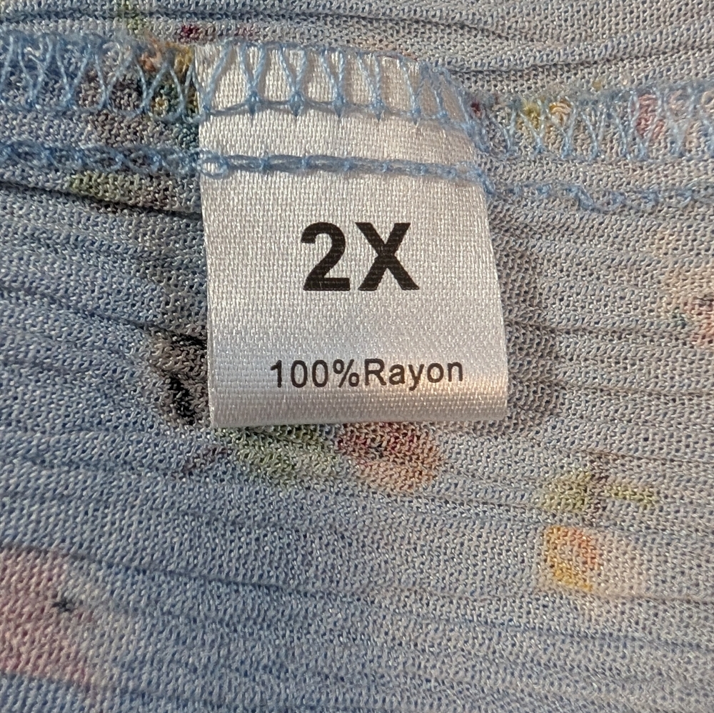 Chic Soul Smocked Blouse Size 2X - Picture 7 of 8